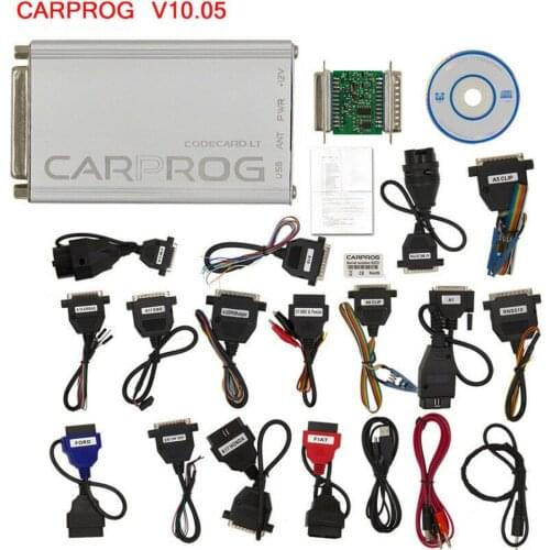 CARPROG V10.05 FULL Set Perfect Online Version V10.93 Full Authorization 21 Full Adapters Car Accessories