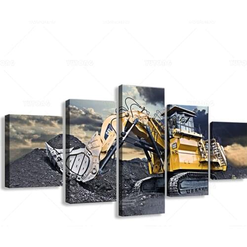 Home Decor Printed Modern Canvas Living Room Frame HD Pictures 5 Panel Builder Modular Painting Wall Poster декор комнаты
