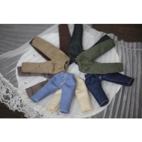 Obitsu11ob11cu-poche doll jean pants for ob11 doll accessories