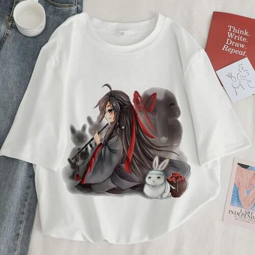 Women T-shirt Mo Dao Zu Shi Graphic Print Oversized T-shirt Female Harajuku Tops Tee Short Sleeve Tshirt Female Woman Clothes