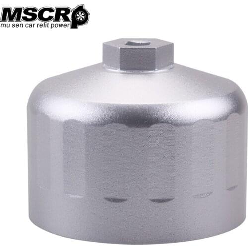 Oil Filter Wrench Engine Tool for BMW Volvo Cartridge Style Filter Housing Caps Non-slip Internal Diameter 86mm 16 Fluters
