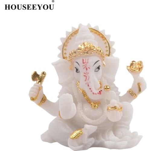 Hindu God Lord Ganesha Idol Statue Indian Elephant Buddha Sculpture India Home Pooja Diwali Success Blessing Decoration