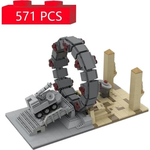 Space War Stargate Command Model Building Blocks Interstellar Travel MOC Bricks War Battle Toys For Children Birthday Gifts