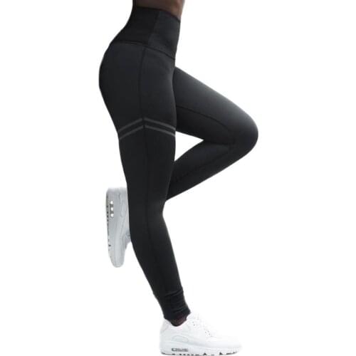 Summer High Waist Compression Tummy Control Yoga Pants Push Up Workout Running Leggings Sport Women Fitness Black Trousers