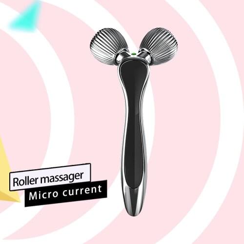 3D Facial Microcurrent Roller for Face Skin Care Tools Massager Face Roller Tool Gouache Scraper for Face Beauty Instrument