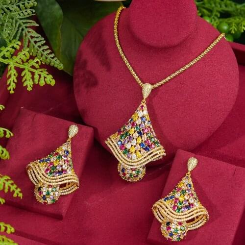 Missvikki Famous Brand Charms Wedding Jewelry Sets Making Jewelry Sets For Women Statement Necklace Earrings Accessories