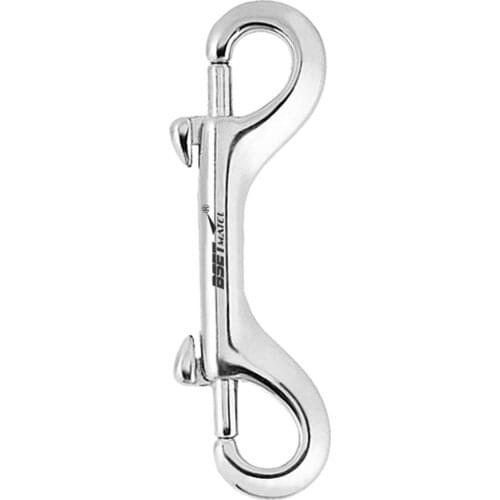 Rustproof 100mm StainlessSteel Clips Dual Ended Bolt Snap Hook Marine Accs