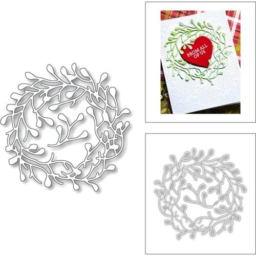 2020 New Mothers Day Metal Cutting Dies For Cut Paper Craft Making Circle Wreath Decoration Card Album Scrapbooking No Stamps