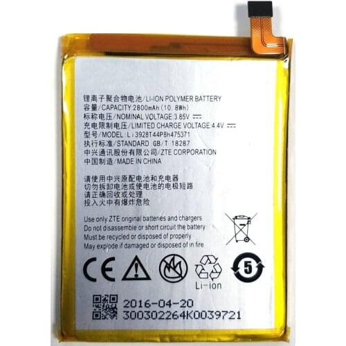 New Li3928T44P8h475371 2800mAh Battery For ZTE Blade A1 C880 C880U C880A C880S AXON Mini B2015 B2016 Xiaoxian 3 Phone
