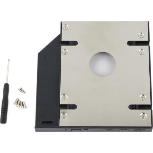 WZSM New 9.5mm 2nd SATA HDD SSD Hard Disk Drive Caddy for Lenovo Ideapad 100-15IBD 100-15IBY bracket With screw