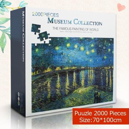 Famous Painting puzzle 2000 pieces 70*100 cm of World Adult puzzles Kids DIY Jigsaw Puzzle Creativity Imagine Educational Toys