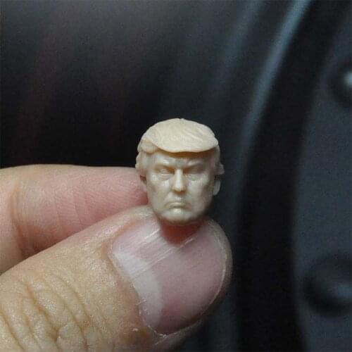 Blank 1/18 Scale Politicians Mr Presiden Head Sculpt Unpainted Fit 3.75" Figure