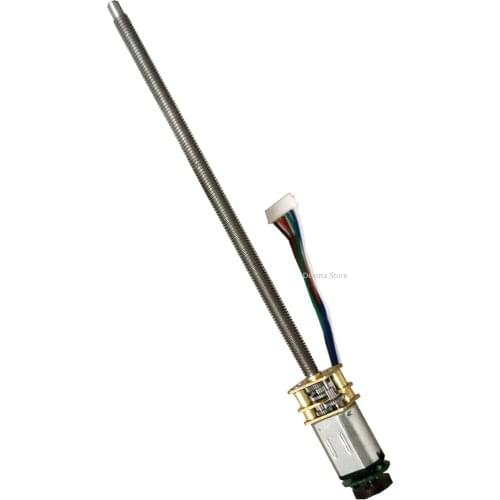 Threaded Screw Long Shaft N20 DC Gear motor 3V 6V 12V M4 100MM Magnetic Encoder DIY Model smart robot Door lock motor 30-600RPM