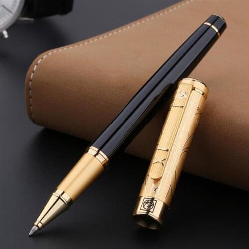 With Gift Box Picasso 902 Black-Gold Cap Pimio Gentleman Roller Ball Pen Office & School Writing Gift Pen