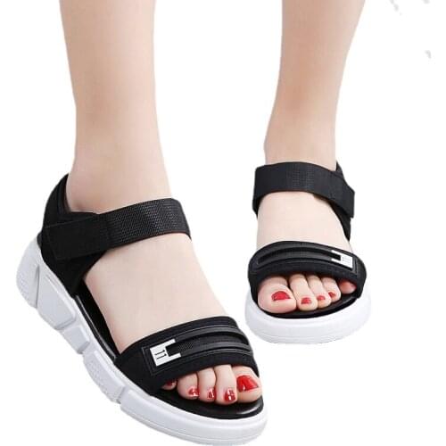 Fashion Buckle Summer Sports Sandals Woman Webbing Luxury Shoes women ladies beach sandals Light Weight Sneakers flip flops
