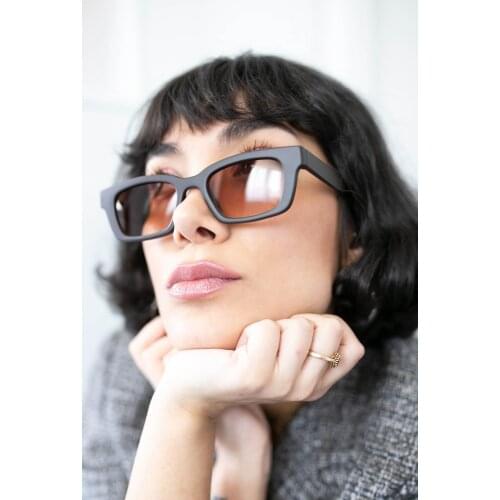 Vintage Catrine Matt Brown Sunglasses 2021 New Season Elegant Fashion Trend Cool Ladies Sunglasses UV400 High Quaility