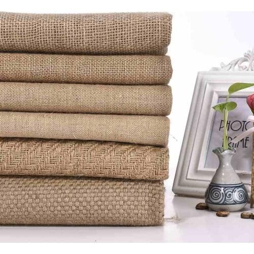 1 Yard Natural Jute Linen Fabric,Tissus Fabric for Photograph Background,Table Cloth Fabric,DIY Sewing Material Jute Bale DIY