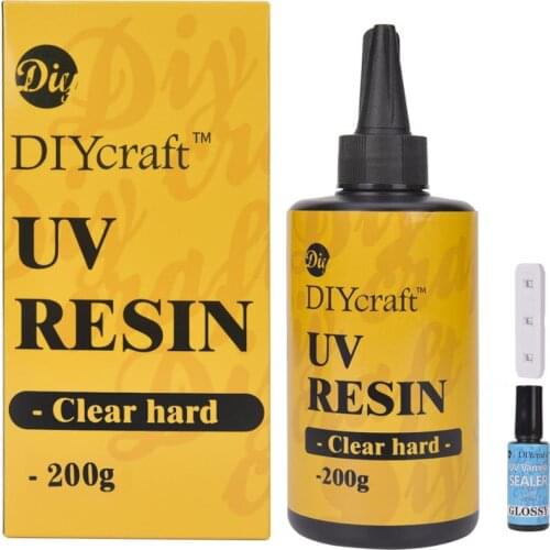 DIY Craft 120/200G Uv Ultraviolet Gel Curing UV RESIN niet-toxisch Transparant Zonlicht Geactiveerd Hard