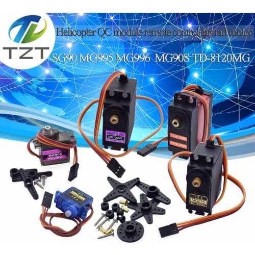 Smart Electronics Rc Mini Micro 9g 1.6KG SG90 MG995 55g servos TD-8120M Digital Metal Gear rc car robot Servo MG995R MG996 MG90S