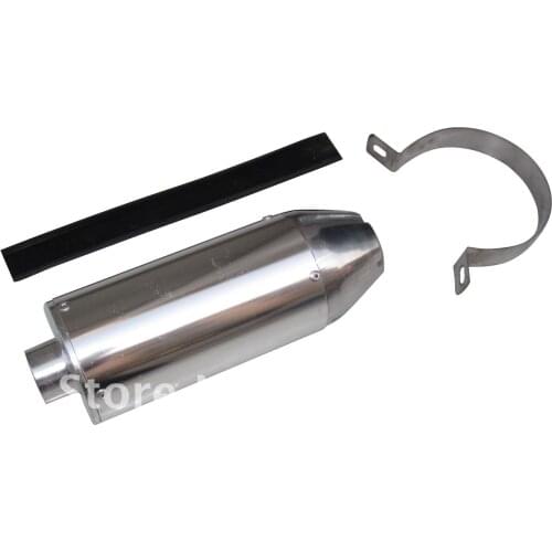 Atv dirt bike high performance alloy exhaust muffler 30mm connection