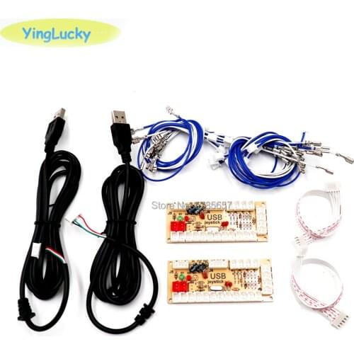 Yinglucky zero delay arcade usb encoder for diy arcade kit pc game two players usb encoder replacement