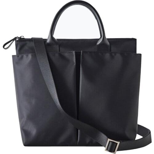 South Korea Nylon Briefcase Female Professional Handbag Shoulder Bag Tote Document Bag 2021 New Fashion Business Bag Female