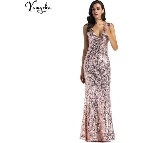 2020 Sexy Women Gold Sequins Sleeveless Dress Woman Backless Floor Length Long Luxury Club Party Dresses Maxi Vestido De Festa