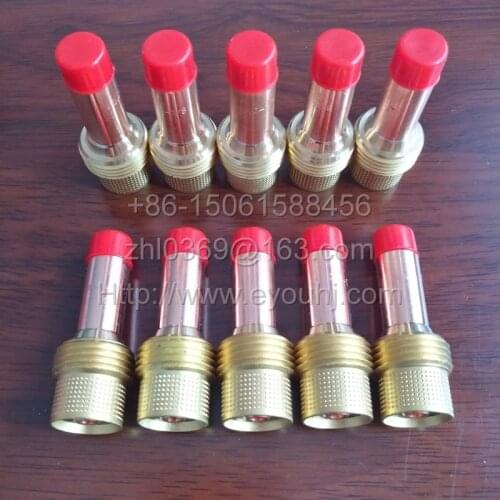 10pcs (45V27)Gas Len 3.2mm(1/8") Medium Collect Body For TIG SR PTA DB wp17/wp18/wp26 Torch