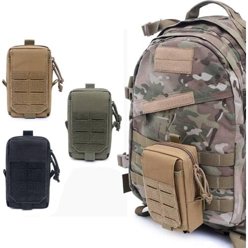 1000D Tactical Molle Pouch Military Waist Bag Outdoor Men EDC Tool Bag Vest Pack Purse Mobile Phone Bag Case Hunting Compact Bag