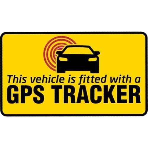 110mm*63mm GPS Tracker Fitted Security Safety Warning Vinyl Decal Sticker Car Stickers Window