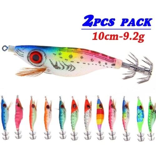 2PCS Shrimp Hard Fishing Lures Squid Hook Artificial Fish Lure Topwater Bait Freshwater Fishing Tackle
