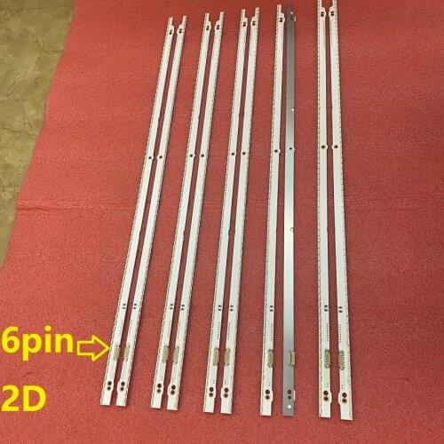 5set=10pcs LED Backlight For Samsung UN55ES6100 SLED 2012SVS55 7032NNB RIGHT76 LEFT76 2D 6Pin