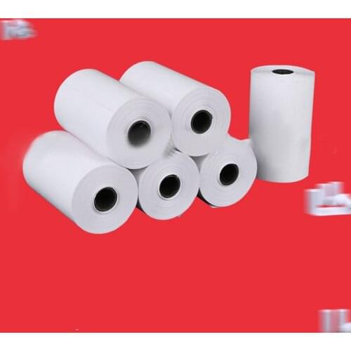 5 Rolls Sticker Paper Printable Roll Direct Thermal Paper with Self-adhesive Thermal Label Paper
