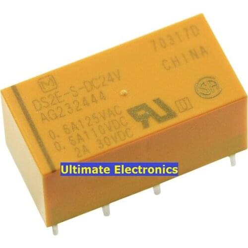 5pcs relay DS2E-S-DC24V DS2E-S-24V 24VDC