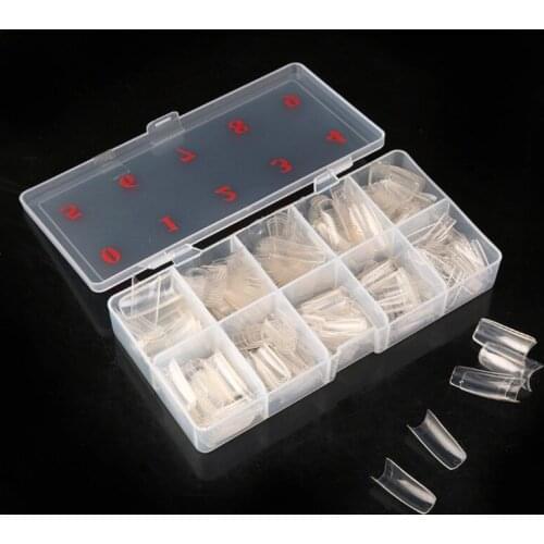500pcs/box Full Cover Fake Nail Artificial Press Ballerina Transparent/Natural/white False Coffin Nails Art Tips Manicure Tool