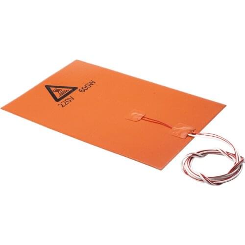 3D Printer Accessories 200x300mm 220V 600W Silicone Rubber Hot Bed Silicone Rubber Heating Pad Heating Plate