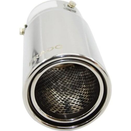 Car Universal paint Stainless Steel Exhaust Tip Blue Color End Pipe for Toyota PRADO 2010-2019