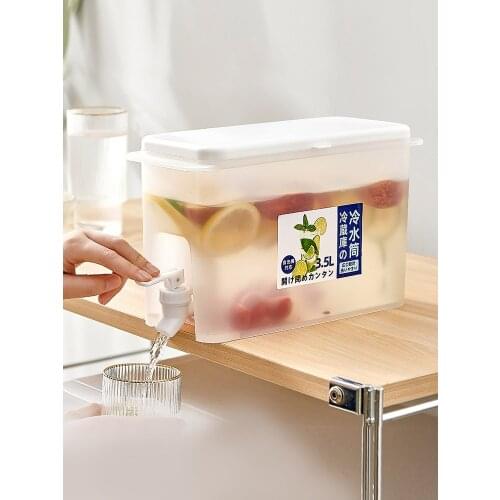 Cold water bottle comes with faucet fruit teapot summer household high temperature resistant large capacity cold water bucket