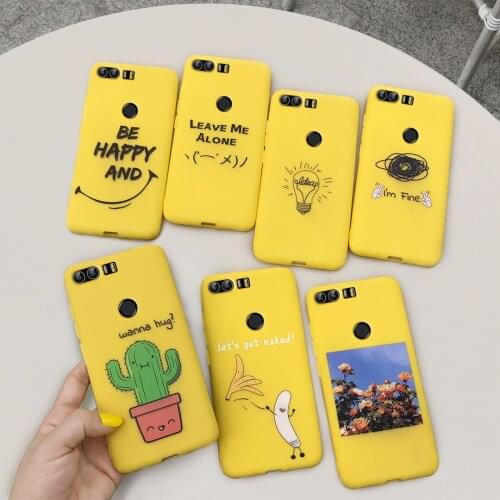 Case For cover Huawei Honor 8 honor8 FRD-L19 FRD-L14 FRD-L04 Silicone TPU soft case Solid colors painting Phone back cover funda