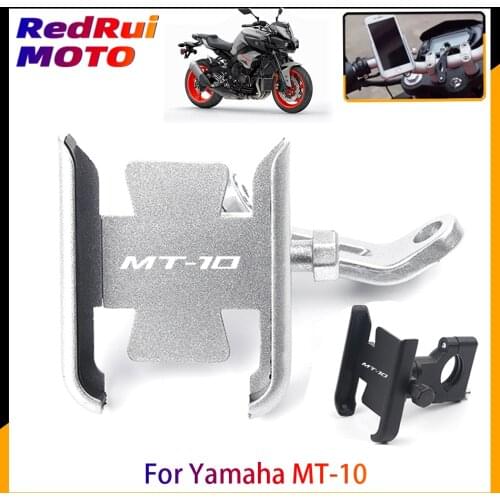 For Yamaha MT10 MT-10 Motorcycle CNC Aluminum Mobile Phone Holder GPS Navigator Rearview Mirror Handlebar Bracket Accessories