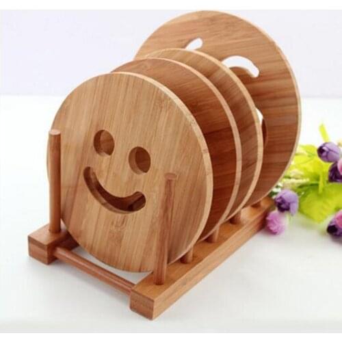 Insulation pad wooden coasters household table supplies Low-carbon environmental protection, anti-hot home decoration
