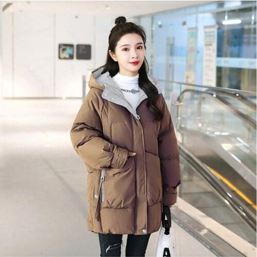 Korean Cotton Clothing Women New Winter Down Cotton Padded Coat Female Fashion Thicken Length Parka Overcoat Ladies Jacket
