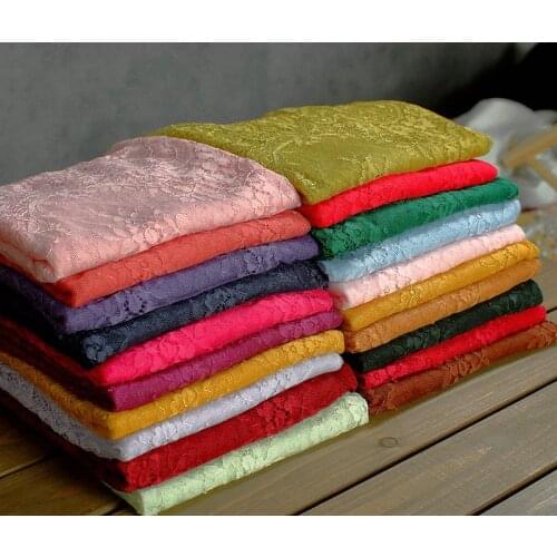 3 Meters 40cm Wide French Chantilly Lace Green Floral Embroidered Lace Trim With Scallop Eyelash Edge On Both Sides