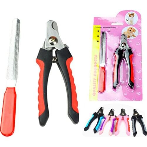 Small Dog Cat Puppy Pet Professional Nail Clipper with File Animal Nail Scissor Nail Cutter Nailclippers Cat Dog Supplies
