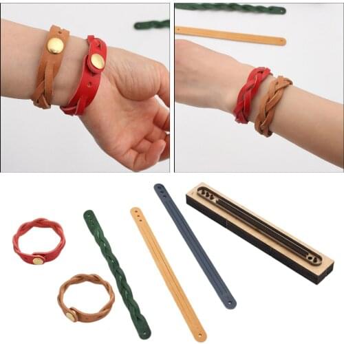 Metal Cutting Die for Leather Scrapbook Embossing,Leathercraft DIY Wooden Template Knife Punch Tool Jewelry Making Accessories