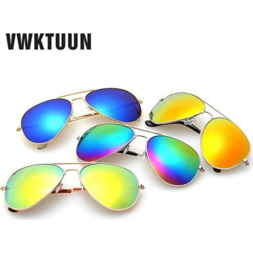 VWKTUUN Pilot Sunglasses Women Coating Sunglass Vintage Sun Glasses For Men Mirror Glasses Oversized Oculos Feminino Eyewear