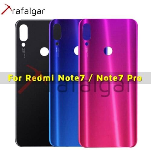 For Xiaomi Redmi Note 7 Pro Battery Cover Door Back Glass Panel Note7 Rear Housing Case for Redmi Note 7 Pro Battery Cover