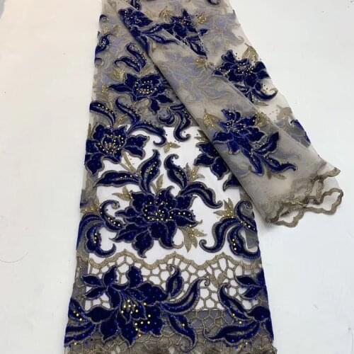 The latest French lace fabric 2020 high-quality lace African lace fabric wedding Nigeria tulle lace material ZX37861