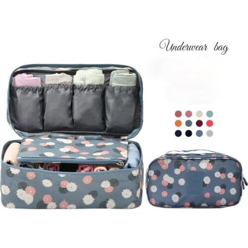 New Travel Bra Bag Underwear Organizer Bag Cosmetic Daily Toiletries Storage Bag Womens High Quality Waterproof Wash Case Bag