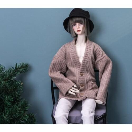 BJD doll clothes suitable for 1-3 1-4 uncle SIZE daily wear cardigan jacket doll accessories